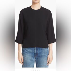 Vince Crepe Candy Open Back Crewneck Blouse- LIKE New! Size 2